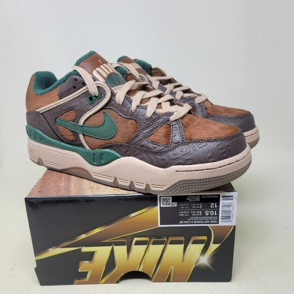 Nike Nigo x Air Force 3 Low Baroque Brown Men's Size 10.5 HQ0260-201